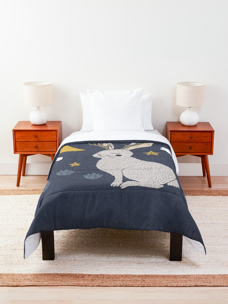 Alternate view of Serene Jackalope Comforter