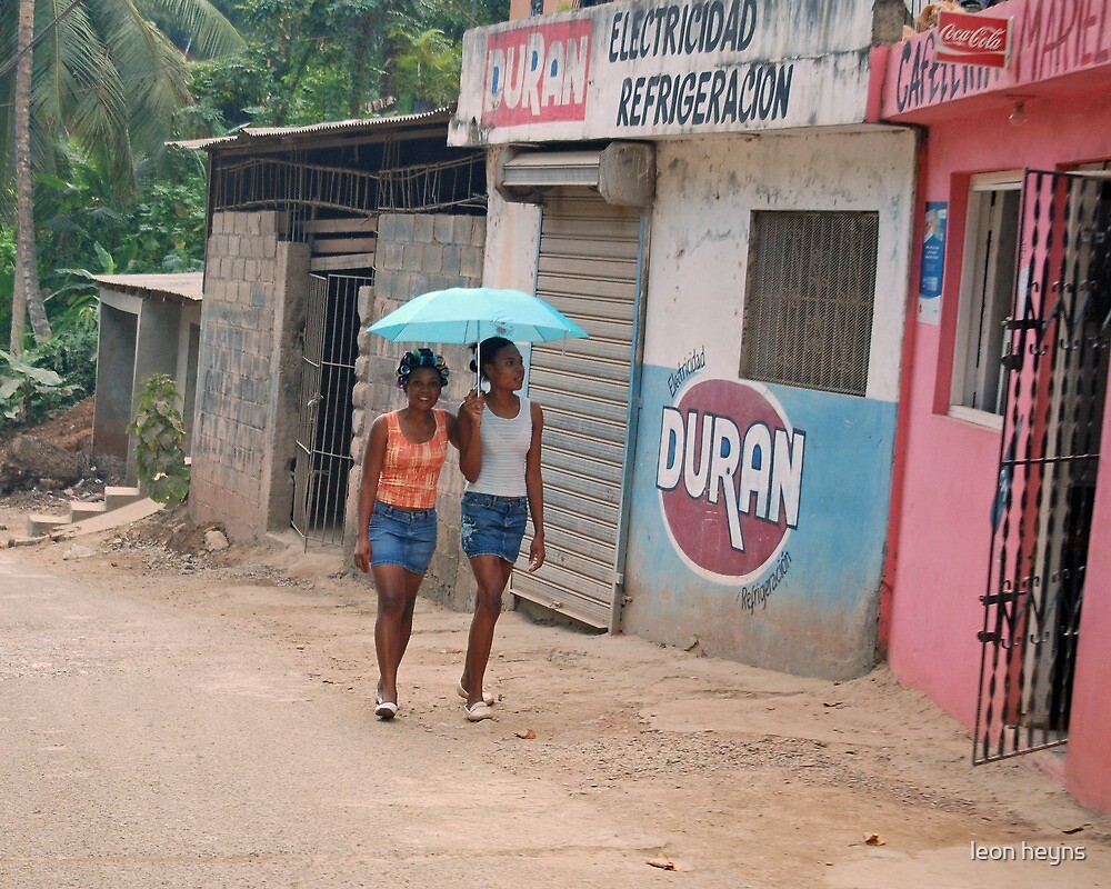 Dominican Girls Walking 2 By Leon Heyns Redbubble 