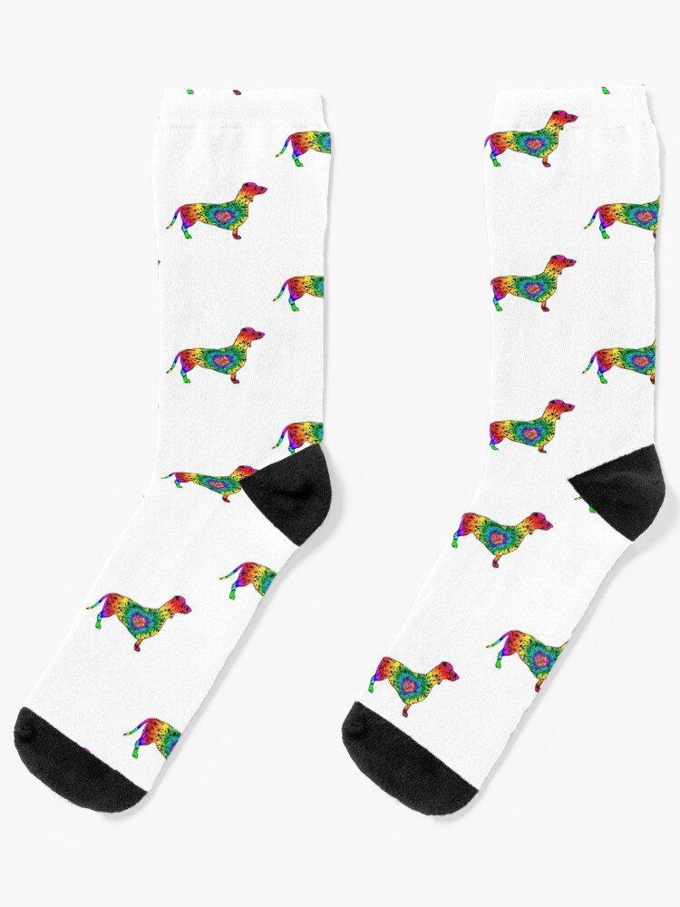 rainbow trainer socks