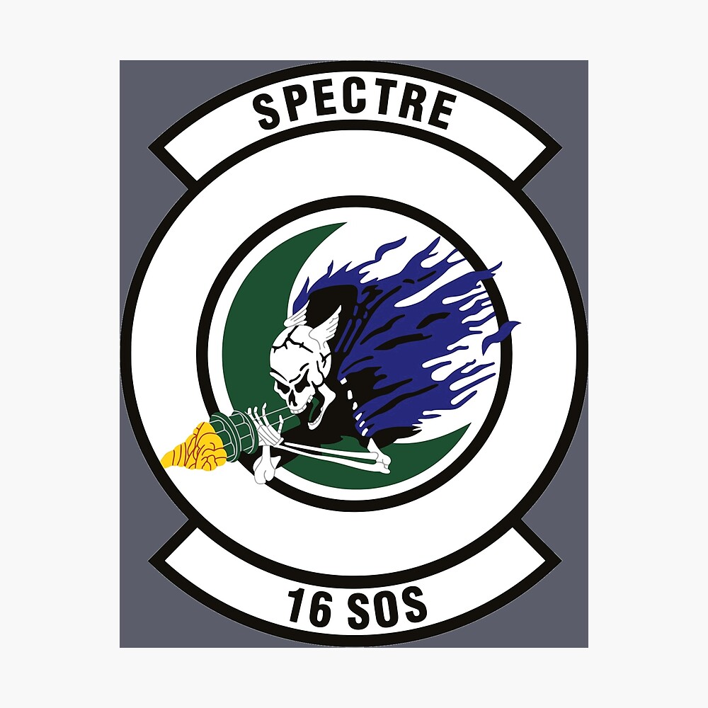 USAF 16th SPECIAL OPERATIONS SQUADRON ORIGINAL PATCH AC-130 GUNSHIP SPECTRE 