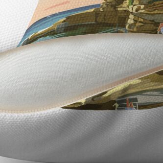 Alternate view of Early swim, Coogee Beach Floor Pillow