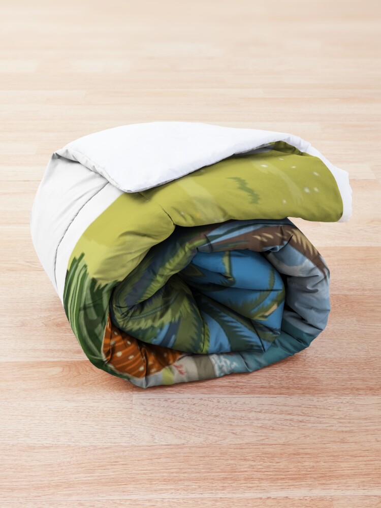 Alternate view of Langs Beach - Northland, New Zealand Comforter
