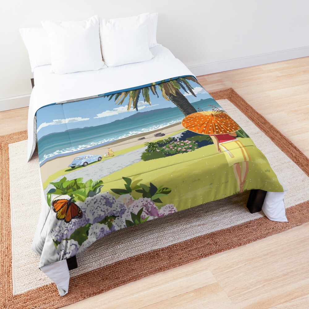 Langs Beach - Northland, New Zealand Comforter