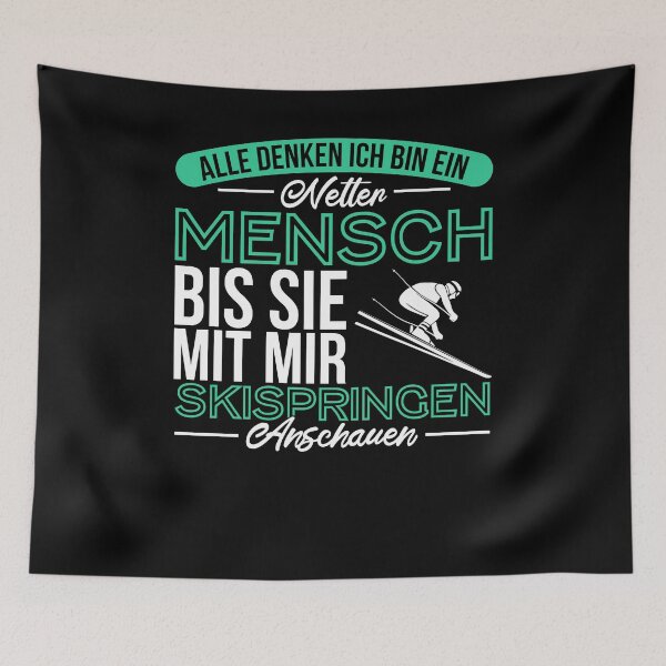Item preview, The Ski Jumping On TV designed and sold by PlatonisDesign.