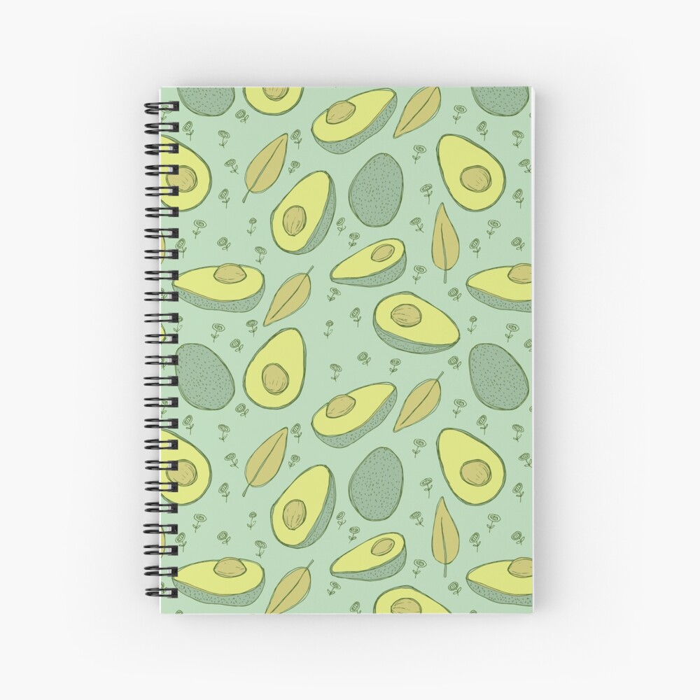 Avocados Spiral Notebook