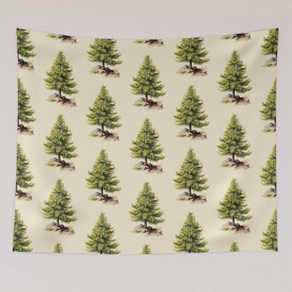 Item preview, Pine Tree Vintage Art Print designed and sold by BERGULATOR.