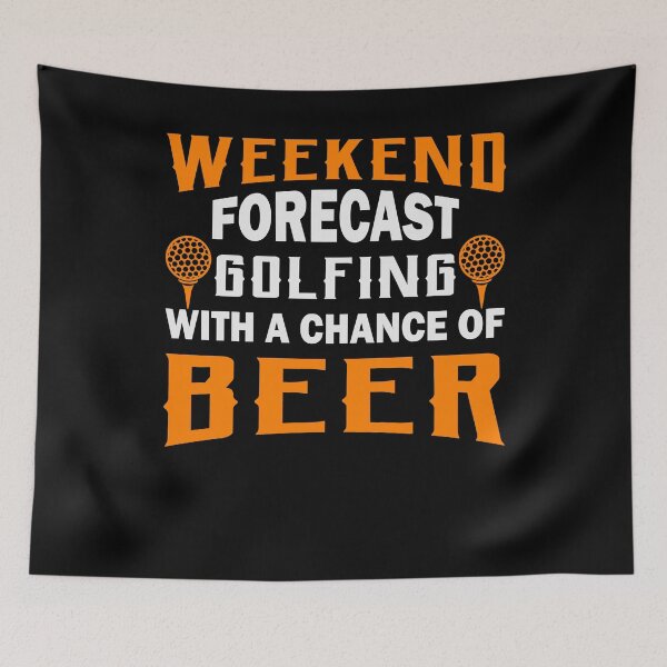 Item preview, Weekend Forecast Golf And Beer Golfer Gift designed and sold by TooFlyDesign.