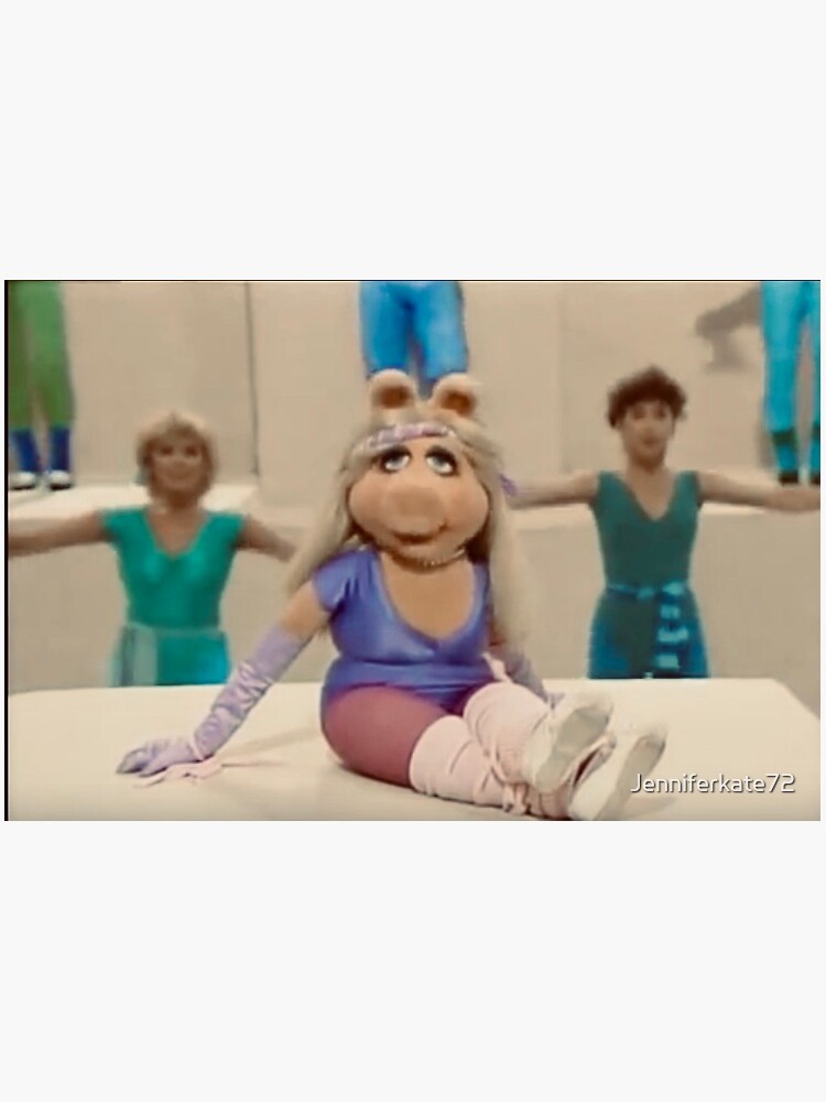 "Miss Piggy Exercises" Sticker for Sale by Jenniferkate72 Redbubble