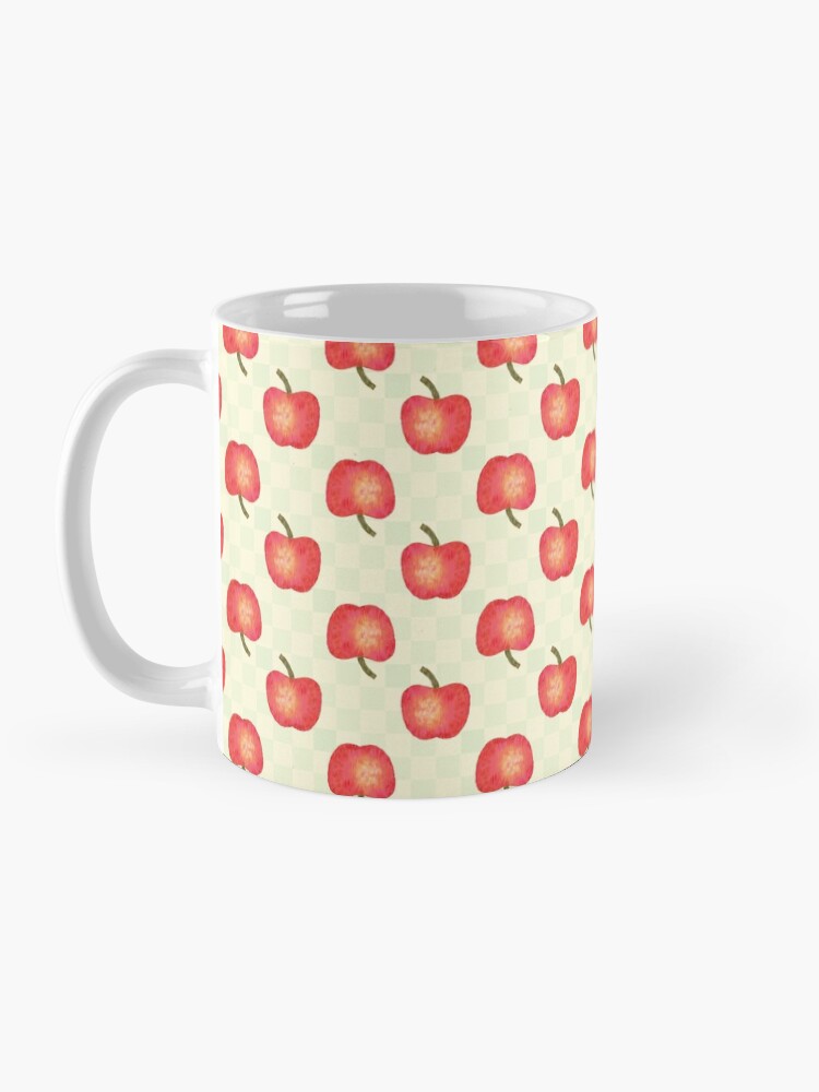 Alternate view of Apples and Checks Mug