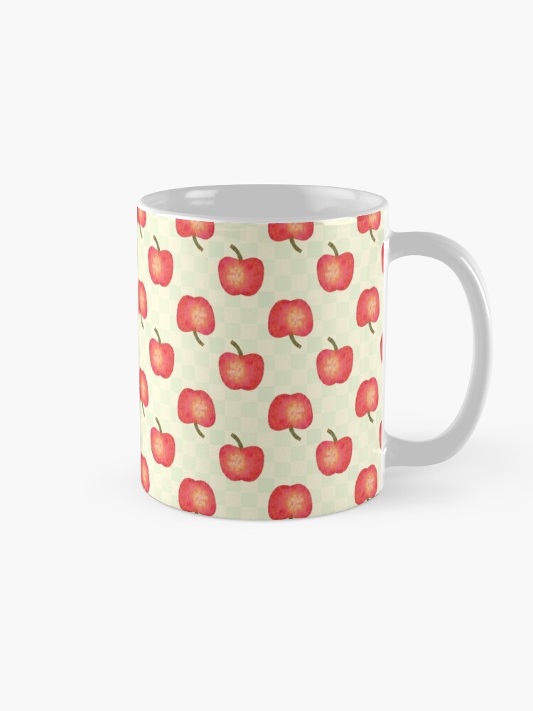 Alternate view of Apples and Checks Mug