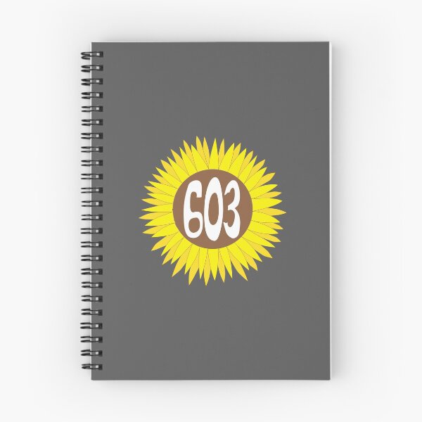 Item preview, Hand Drawn New Hampshire Sunflower 603 Area Code designed and sold by itsrturn.