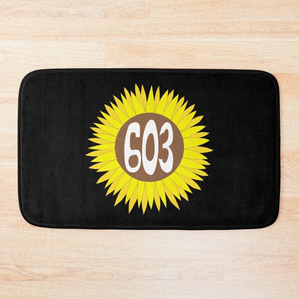 Item preview, Hand Drawn New Hampshire Sunflower 603 Area Code designed and sold by itsrturn.