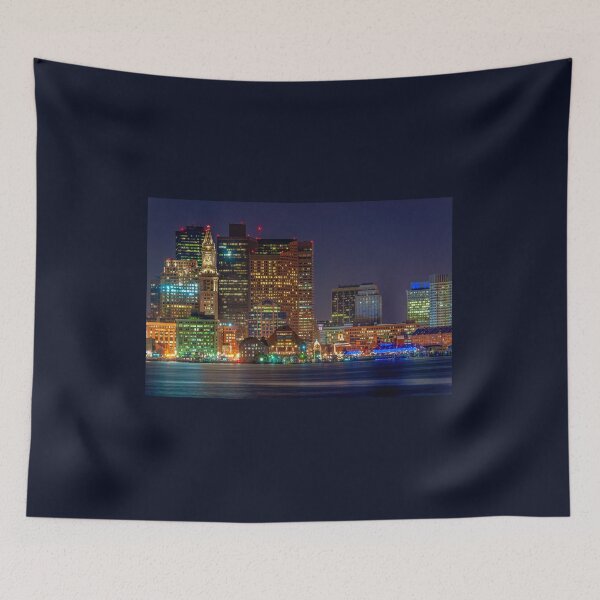 Item preview, Boston with Christmas lights  designed and sold by LudaNayvelt.
