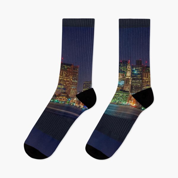 Item preview, Boston with Christmas lights  designed and sold by LudaNayvelt.
