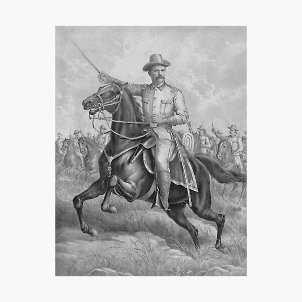 Colonel Theodore Roosevelt On Horseback Photographic Print