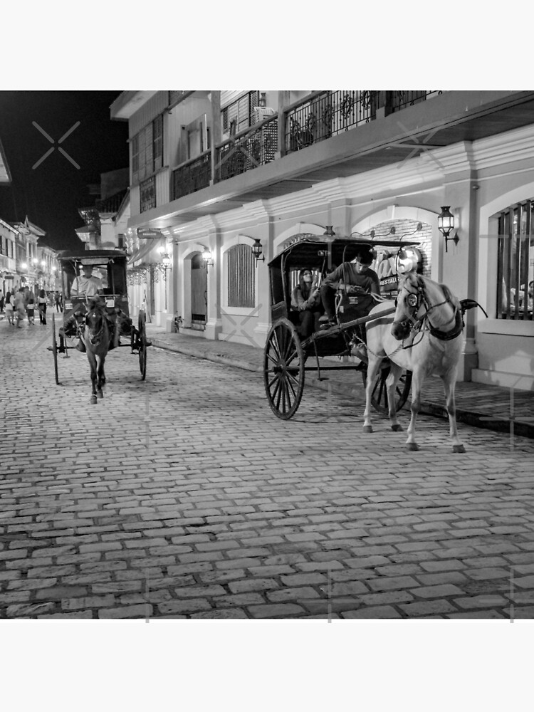Vigan City, Philippines (black and white) by RayW