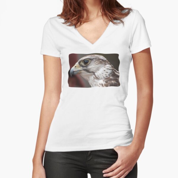hawk Fitted V-Neck T-Shirt