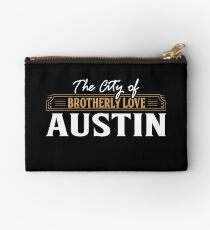 The City of brotherly love: Austin USA Zipper Pouch