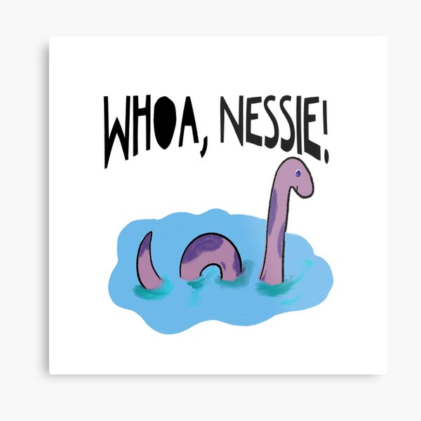 Whoa, Nessie! Loch Ness Monster by Jami Amerine Metal Print