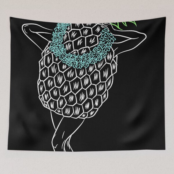 Item preview, Pineapple in pin up style with surf and palm tree design designed and sold by kamui7mx.