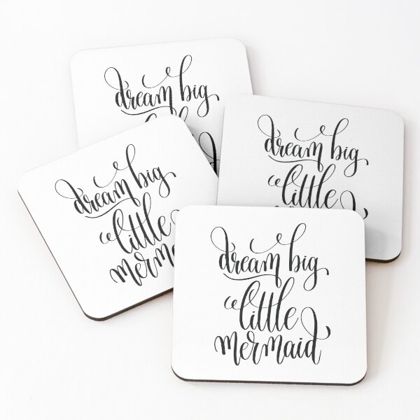 Item preview, Dream Big Little Mermaid Inspirational and Motivational Quotes designed and sold by ProjectX23.