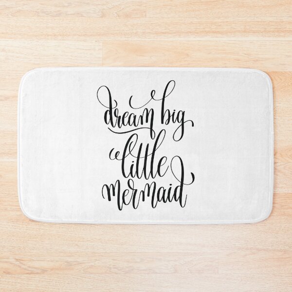 Item preview, Dream Big Little Mermaid Inspirational and Motivational Quotes designed and sold by ProjectX23.