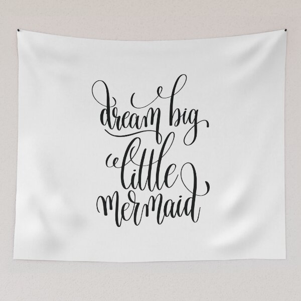 Item preview, Dream Big Little Mermaid Inspirational and Motivational Quotes designed and sold by ProjectX23.