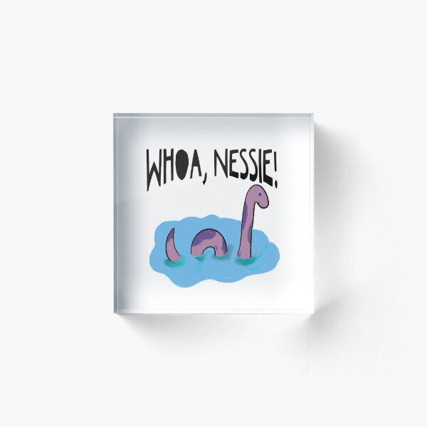 Whoa, Nessie! Loch Ness Monster by Jami Amerine Acrylic Block