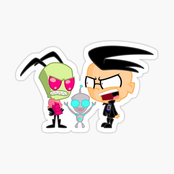 Item preview, Zim, Gir  and Dib designed and sold by OnTheToonTraill.