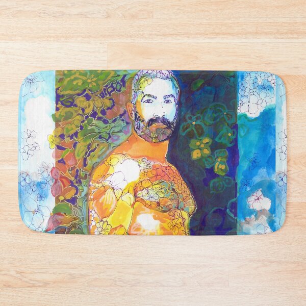 Item preview, Winter Song. Sexy Flower Man Bear painting designed and sold by RDRiccoboni.