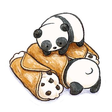 Artwork thumbnail, Panda cannoli by cindylatte