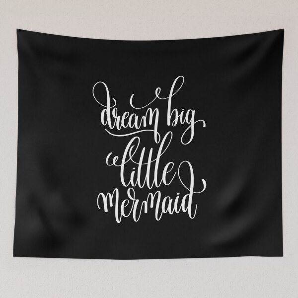 Item preview, Dream Big Little Mermaid Inspirational and Motivational Quotes designed and sold by ProjectX23.