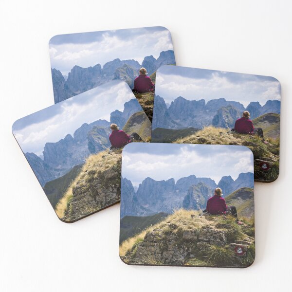 Item preview, A woman is sitting in the mountains designed and sold by Endorfin Garment.