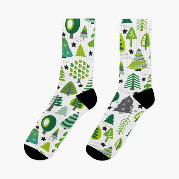 Item preview, Seamless pattern set of christmas trees designed and sold by leen12 Art Designs Prints.