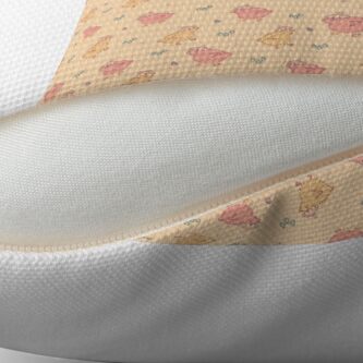 Alternate view of Shower Ducklings - Light Throw Pillow