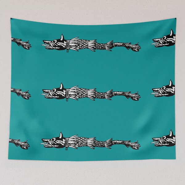 Item preview, dacia wolf flag designed and sold by tony4urban.