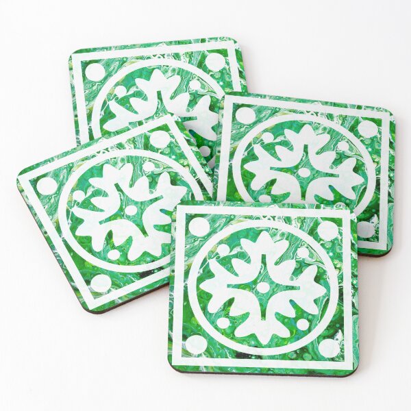 Item preview, Green Tile designed and sold by PaintedbyCarol.