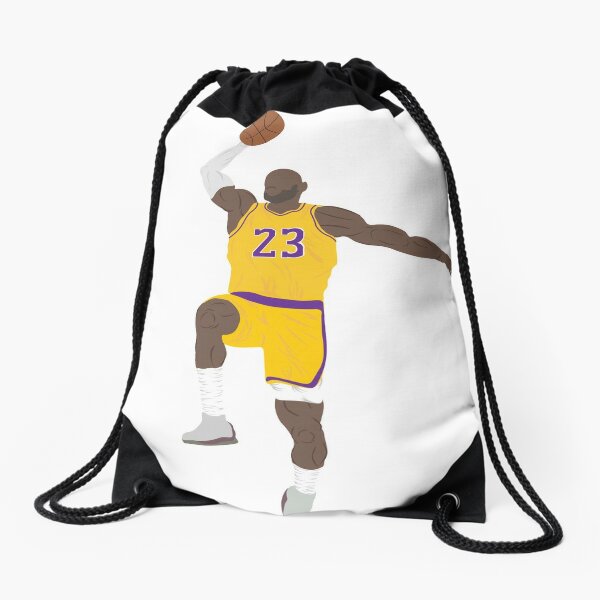 lakers drawstring bag