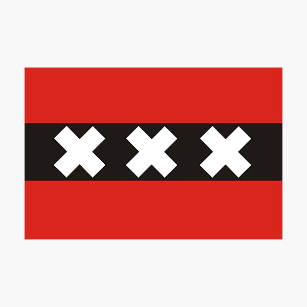 amsterdam flag Photographic Print