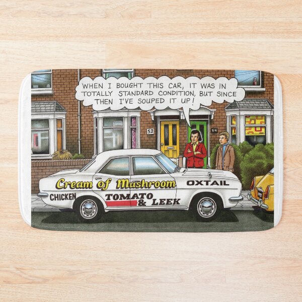Item preview, A Literally Souped-Up Car Cartoon Joke designed and sold by Retroblast.