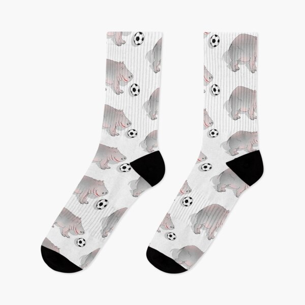 Item preview, Hippo with Football designed and sold by piedaydesigns.