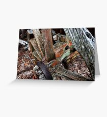 Decaying Wagon Wheel - Hill End NSW Greeting Card