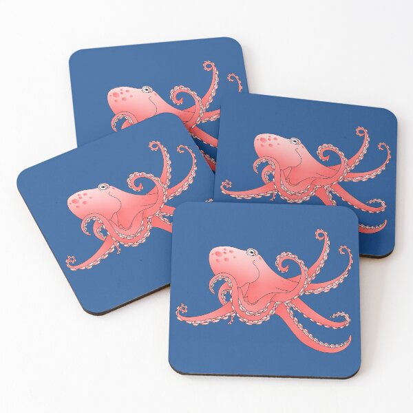 Item preview, Smiling cartoon Octopus designed and sold by piedaydesigns.
