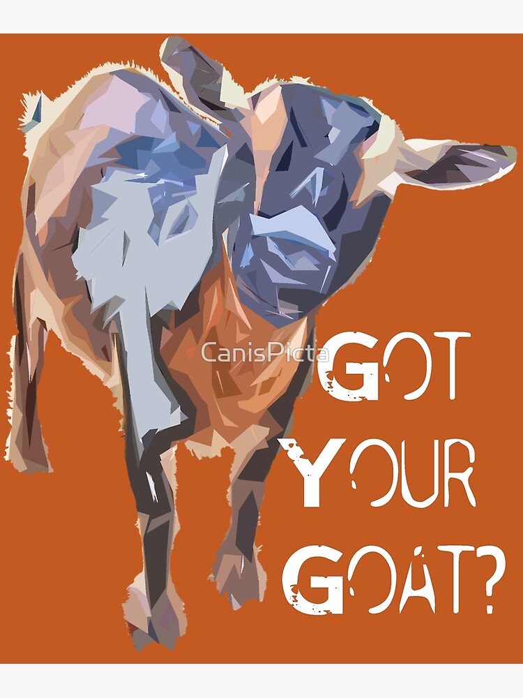 "Got Your Goat" Poster for Sale by CanisPicta Redbubble