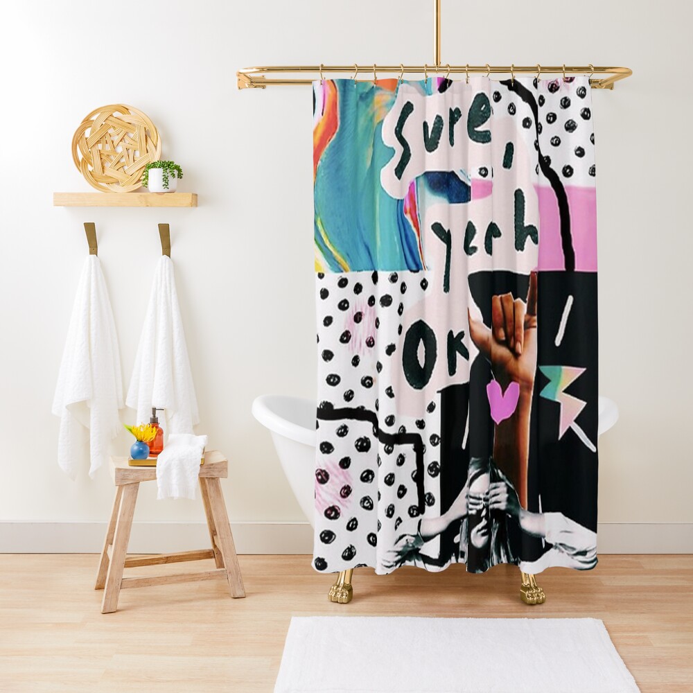 "Vogue collage vsco poster " Shower Curtain for Sale by pancaranwage Redbubble