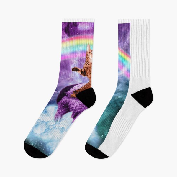 Item preview, Kitty Cat Riding On Rainbow Llama In Space designed and sold by SkylerJHill.