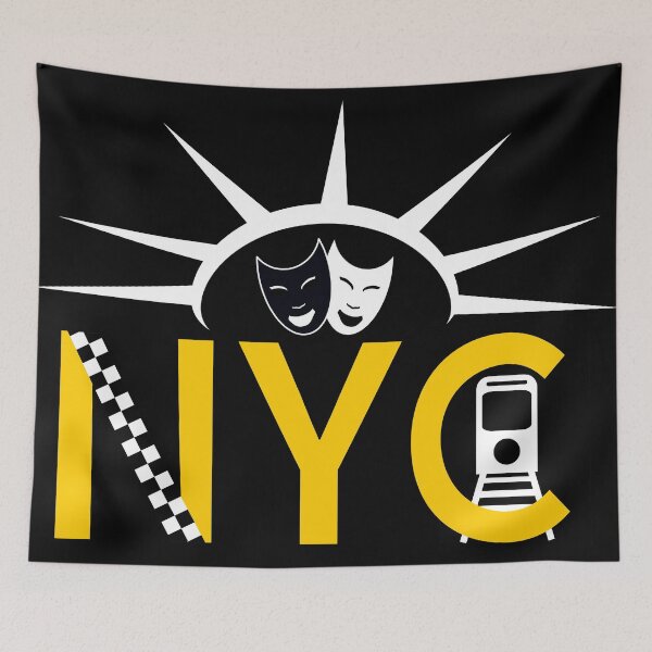 Item preview, NYC icons collage New York designed and sold by piedaydesigns.
