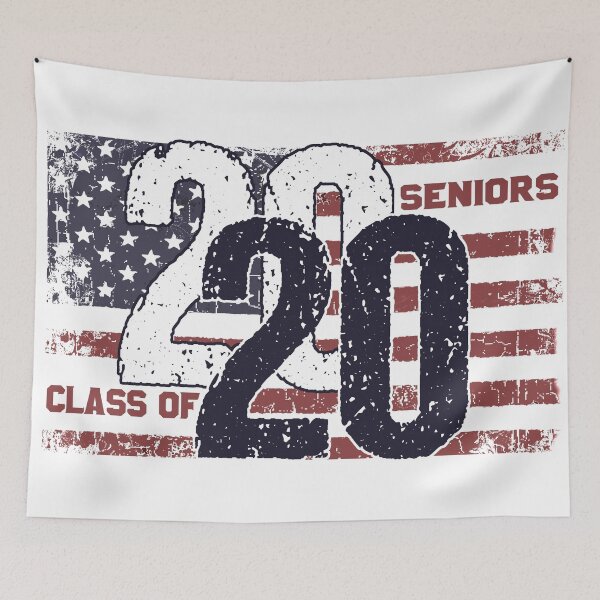Item preview, Seniors Class of 2020 Distressed American Flag designed and sold by RiffXS.