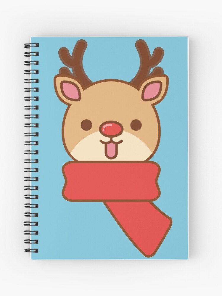 Cuaderno de espiral «Kawaii Reno Navidad Lindo» de MimichuDesigns |  Redbubble