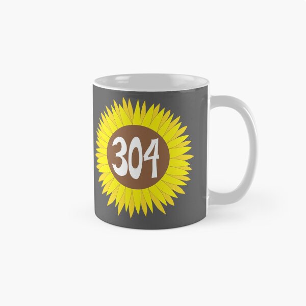 Item preview, Hand Drawn West Virginia Sunflower 304 Area Code designed and sold by itsrturn.